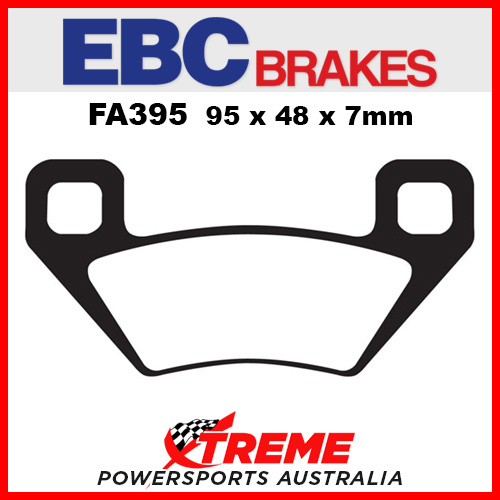 Arctic Cat 1000 XT 13-14 EBC Sintered Copper Rear Brake Pads, FA395R