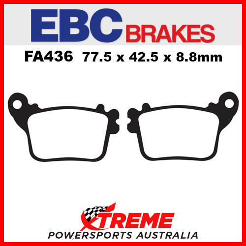 Yamaha YZF-R1M 15-16 EBC Organic Rear Brake Pads FA436