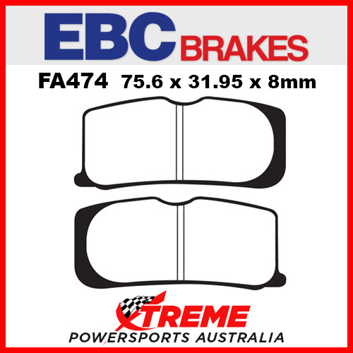 Can-Am Spyder RT LTD 11-12 EBC Organic Front Brake Pads, FA474