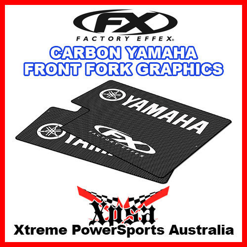 Factory Effex Yamaha YZF WRF 125-450 Front Fork Wrap Kit Carbon Fiber 06-38228
