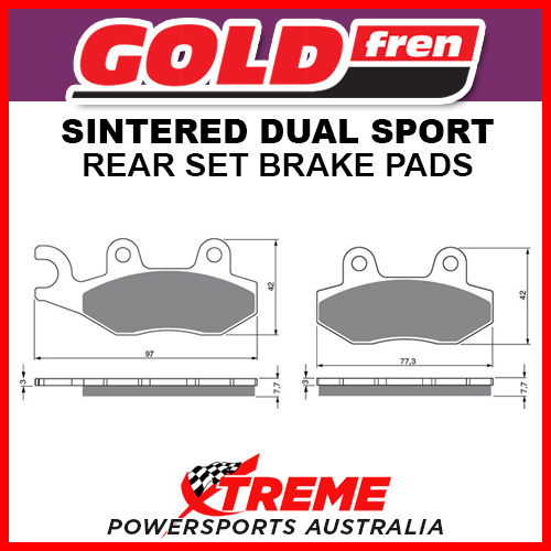 Goldfren For Suzuki DR350S 90-94 Sintered Dual Sport Front Brake Pad GF002-S3