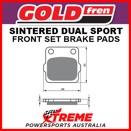 Goldfren Honda CR80R 86-02 Sintered Dual Sport Front Brake Pads GF007S3
