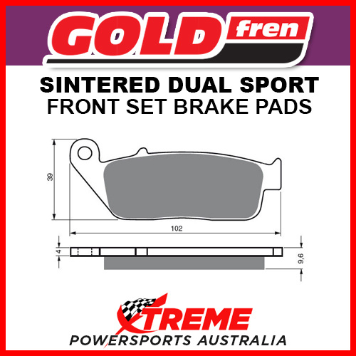 Goldfren Honda CBR500R 2013-2017 Sintered Dual Sport Front Brake Pad GF014-S3