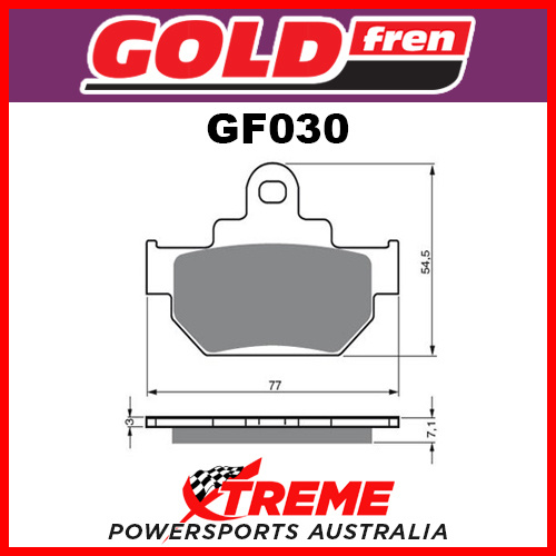 For Suzuki RM 125/250 F/G 85-86 Goldfren Sintered Dual Sport Front Brake Pad GF030S3