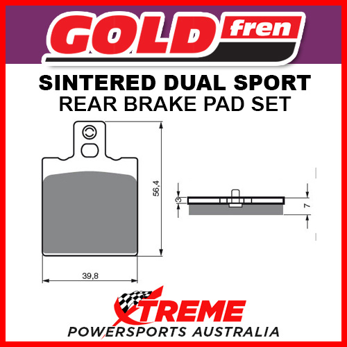 Goldfren Bimota DB4 1999-2000 Sintered Dual Sport Rear Brake Pad GF038-S3