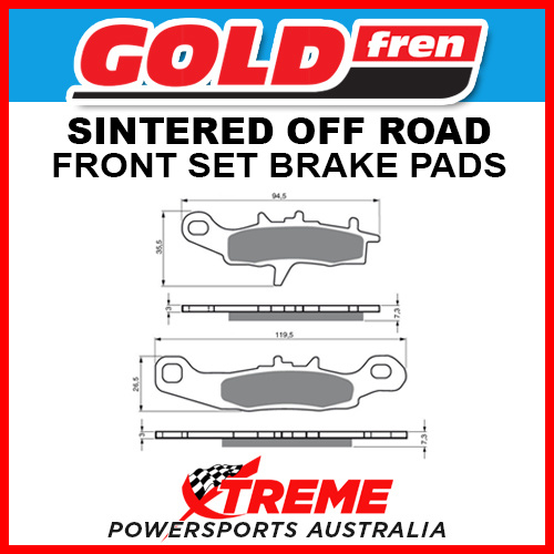 Goldfren For Suzuki RM85L Big Wheel 2005-2018 Sintered Off Road Front Brake Pad GF108K5