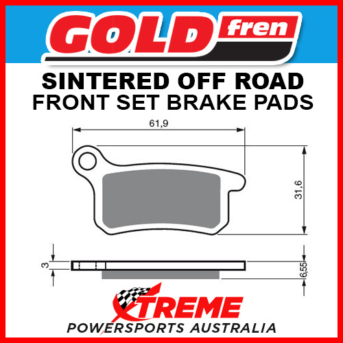 Goldfren KTM 65 SX 2002-2018 Sintered Off Road Front Brake Pad GF185K5