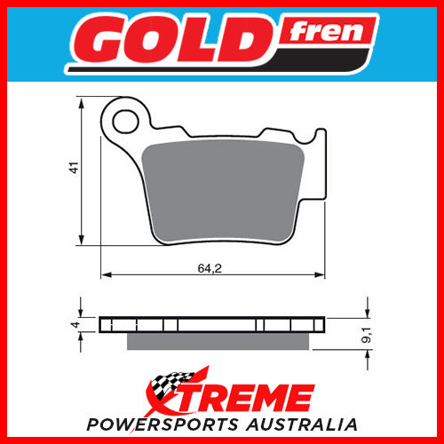 Goldfren Sintered Rear Brake Pad Set for KTM 350 EXC-F 2016-2019 2020 2021 2022