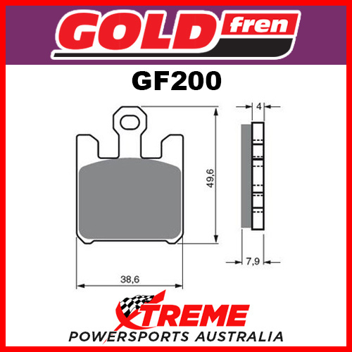 For Suzuki GSXR 1000 K3 2003 Goldfren Sintered Dual Sport Front Brake Pads GF200S3