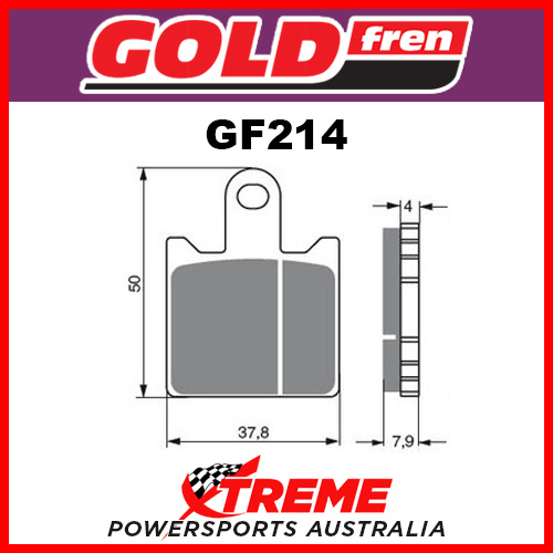 Kawasaki Z 750R ABS 11-12 Goldfren Sintered Dual Sport Front Brake Pads GF249S3