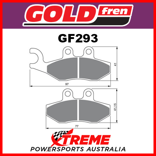Vespa Sprint 125 2014-2015 Goldfren Sintered Dual Sport Front Brake Pad GF293S3