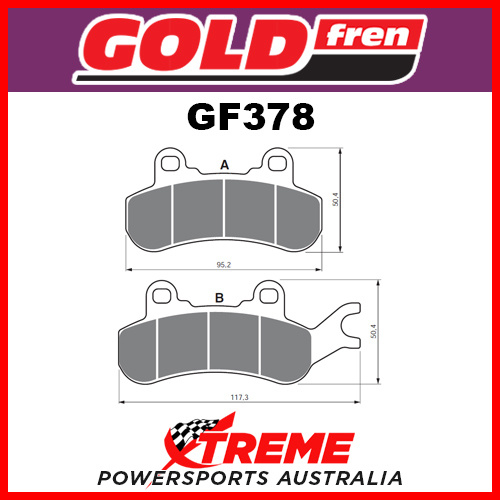 Can-Am Maverick X3 Turbo 2018 Sintered Off Road Front Left Brake Pad GF378K1