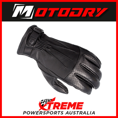 Motorcycle Gloves Custom Black Motodry Small