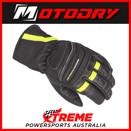 Motorcycle Gloves Urban Dry Black/Fluro Motodry X-Small