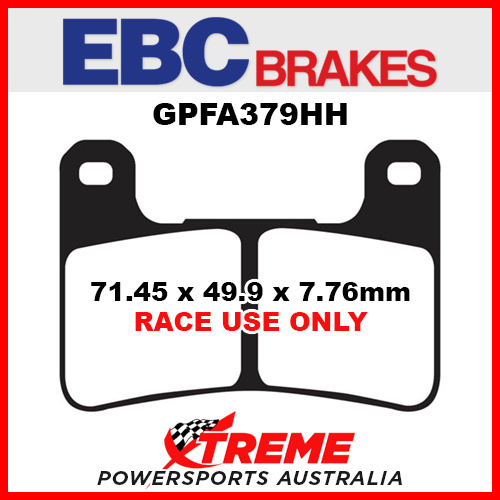 For Suzuki GSXR 750 04-10 Sintered Road Race Only Front Brake Pad GPFAX379HH EBC