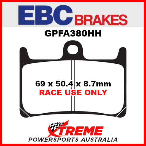 Yamaha YZF-R1M 15-16 Sintered Road Race Only Front Brake Pad GPFAX380HH EBC