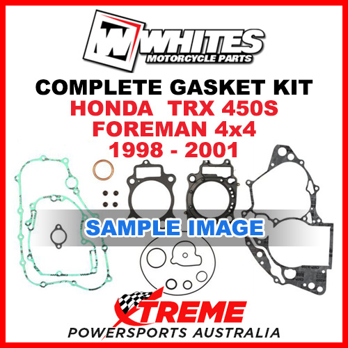 Whites Honda TRX 450S Foreman 4X4 1998-2001 Complete Top Bottom Gasket Kit