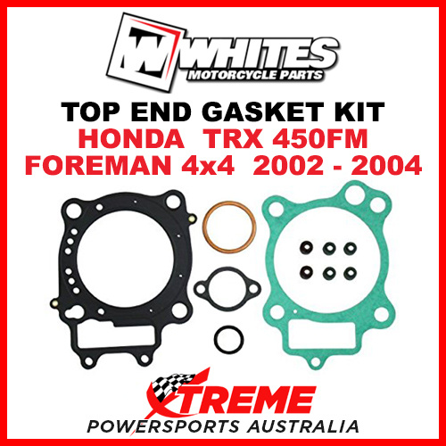 Whites Honda TRX450FM Foreman 4x4 2002-2004 Top End Gasket Kit