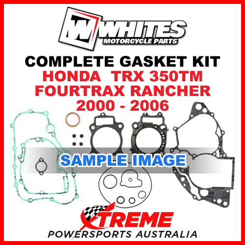 Whites Honda TRX350TM Fourtrax Rancher 2000-2006 Complete Top Bottom Gasket Kit