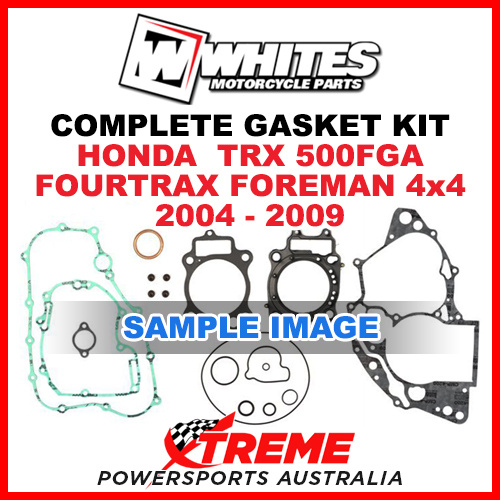 Whites Honda TRX500FGA Fourtrax Foreman 4X4 04-09 Complete Top Bottom Gasket Kit