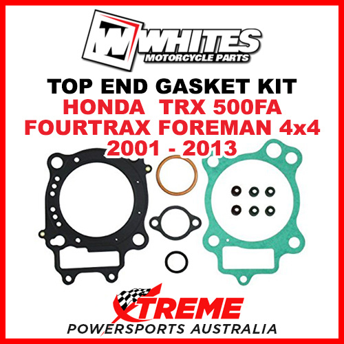 Whites Honda TRX500FA Fourtrax Foreman 4x4 2001-2013 Top End Gasket Kit