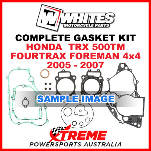 Whites Honda TRX 500TM Fourtrax Foreman 4X4 05-07 Complete Top Bottom Gasket Kit