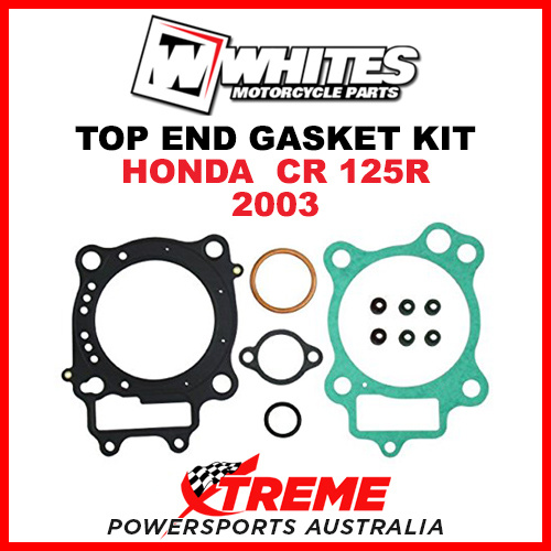 Whites Honda CR125R CR 125R 2003 Top End Gasket Kit