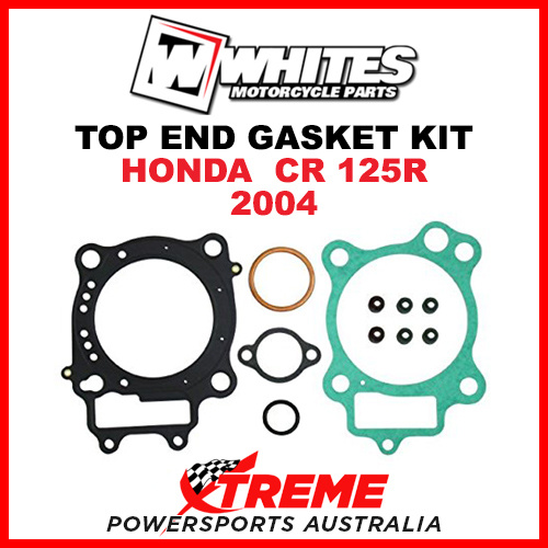 Whites Honda CR125R CR 125R 2004 Top End Gasket Kit
