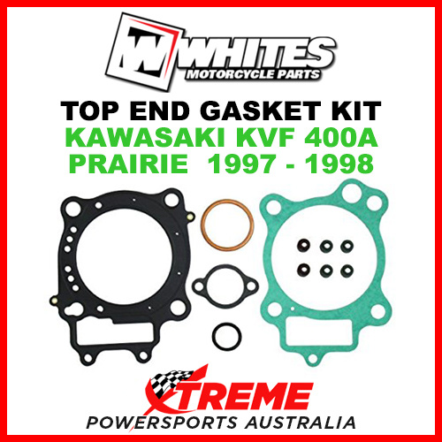 Whites Kawasaki KVF400A Prairie 4x4 1997-1998 Top End Rebuild Gasket Kit