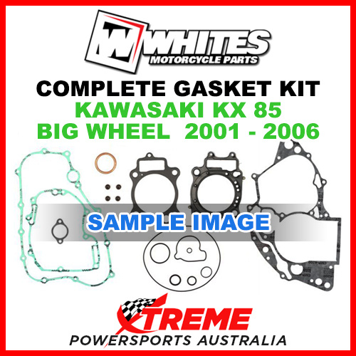 Whites Kawasaki KX85 Big Wheel 2001-2006 Complete Top Bottom Gasket Kit