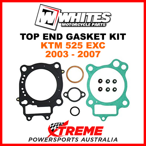 Whites KTM 525EXC 525 EXC EXC525 2003-2007 Top End Rebuild Gasket Kit