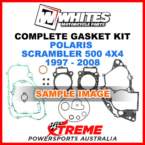 Whites Polaris Scrambler 500 4x4 1997-2008 Complete Top Bottom Gasket Kit