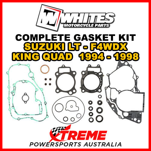Whites For Suzuki LTF4WDX King Quad 1994-1998 Complete Top Bottom Gasket Kit