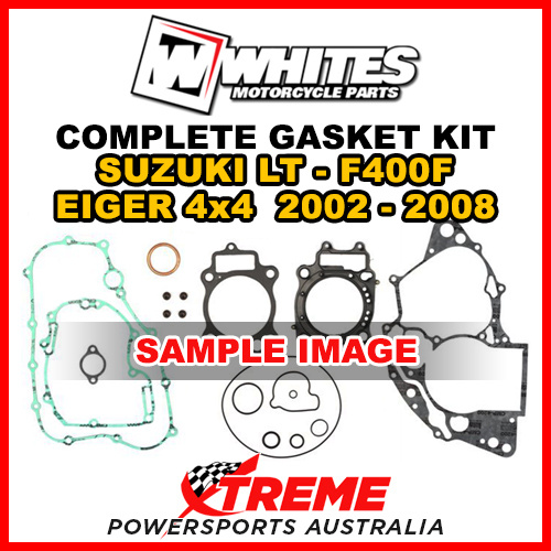 Whites For Suzuki LTF400F Eiger 4X4 2002-2008 Complete Top Bottom Gasket Kit