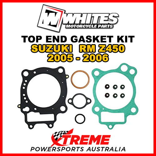 Whites For Suzuki RMZ450 RM-Z450 2005-2006 Top End Rebuild Gasket Kit