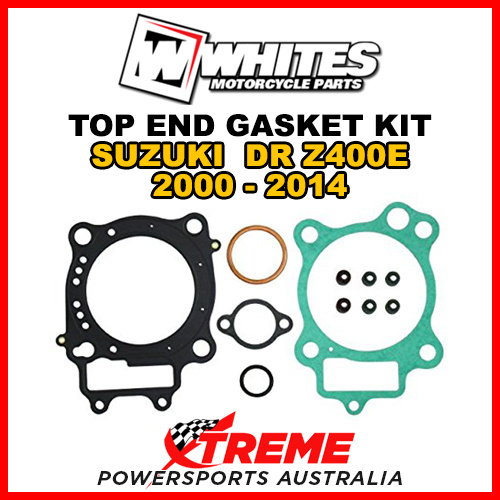 Whites For Suzuki DRZ400E DR-Z 400E 2000-2014 Top End Rebuild Gasket Kit