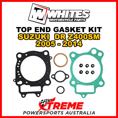 Whites For Suzuki DRZ400SM DR-Z 400SM 2005-2014 Top End Rebuild Gasket Kit