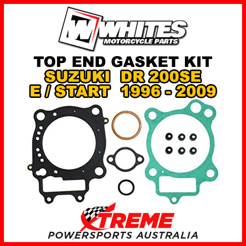 Whites For Suzuki DR200SE DR 200SE E/Start 1996-2009 Top End Rebuild Gasket Kit