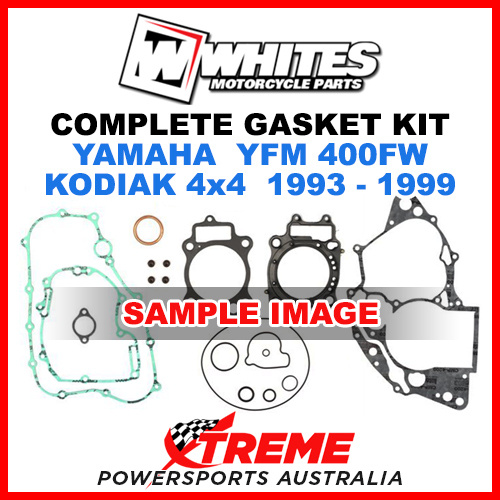 Whites Yamaha YFM 400FW Kodiak 4x4 Manual 1993-1999 Complete Gasket Kit
