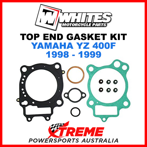 Whites Yamaha YZ400F YZF400 1998-1999 Top End Rebuild Gasket Kit