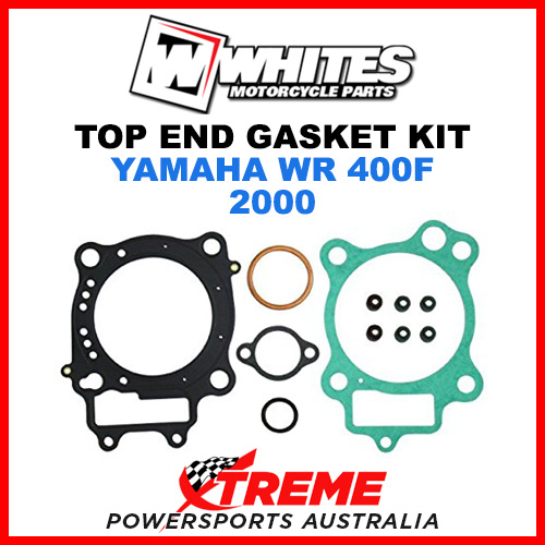 Whites Yamaha WR400F WRF400 2000 Top End Rebuild Gasket Kit