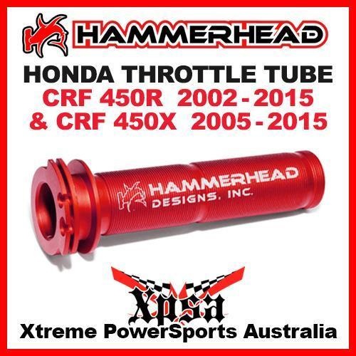 HAMMERHEAD THROTTLE TUBE RED HONDA CRF 450R 2002-2015 CRF 450X 2005-2015 MX DIRT