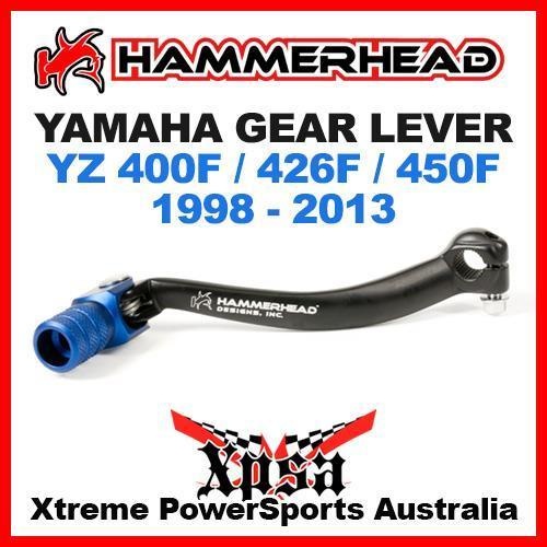 HAMMERHEAD GEAR LEVER BLUE YAMAHA YZ 400F 426F 450F YZ400F YZ426F YZ450F 98-2013