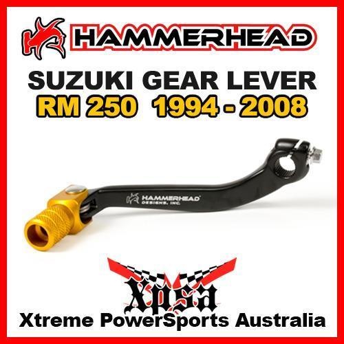 HAMMERHEAD GEAR LEVER GOLD For Suzuki RM 250 RM250 1994-2008 MX MOTOCROSS DIRT BIKE