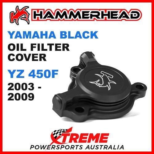 HAMMERHEAD MX BLACK OIL FILTER COVER YAMAHA YZ450F YZ 450F YZF450 2003-2009 MOTO