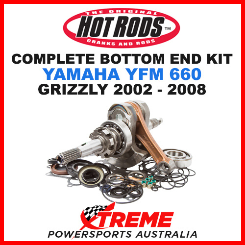 Hot Rods Yamaha Grizzly 660 2002-2008 Complete Bottom End Kit CBK0116