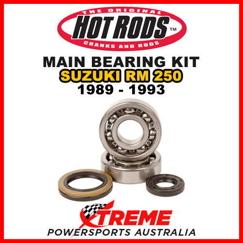 Hot Rods For Suzuki RM250 RM 250 1989-1993 Main Bearing Kit H-K230