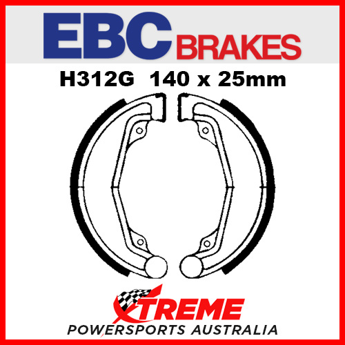 EBC Front Grooved Brake Shoe Honda XL 500 SZ 1980 H312G