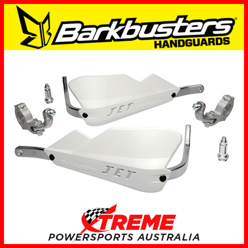 Barkbusters JET Handguard Two Point Mount Tapered 28mm White JET-002-02-WH