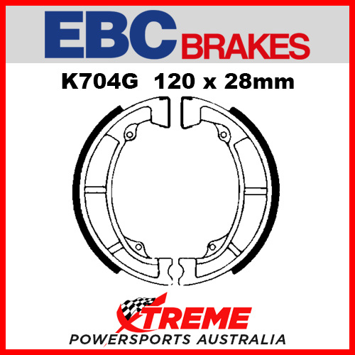 EBC Front Grooved Brake Shoe Kawasaki KX 125 1974-1980 K704G